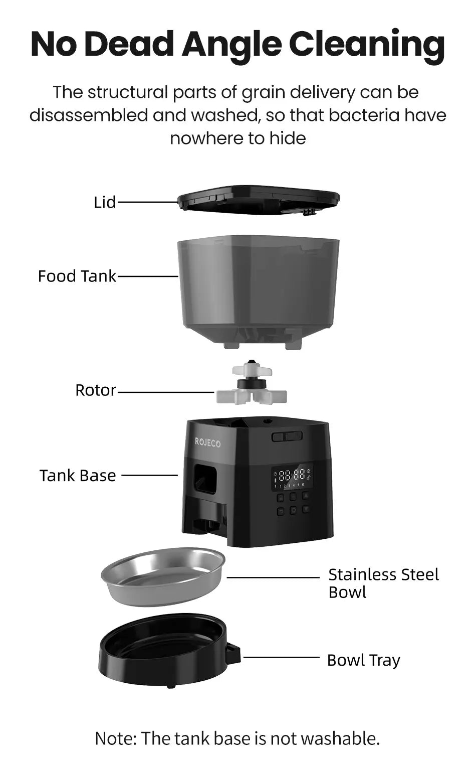 Automatic feeder for animals Capacity 2L